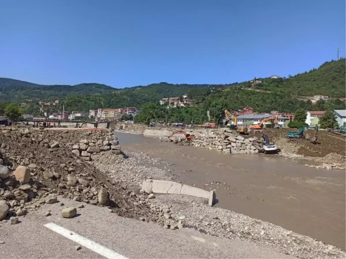 Son dakika haberleri: Selin vurduğu Ayancık'ta yol onarım ve temizlik çalışması (3)