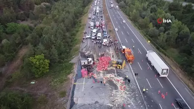 Son dakika haberleri | Anadolu Otoyolu'nda zincirleme trafik kazası: 6 yaralı