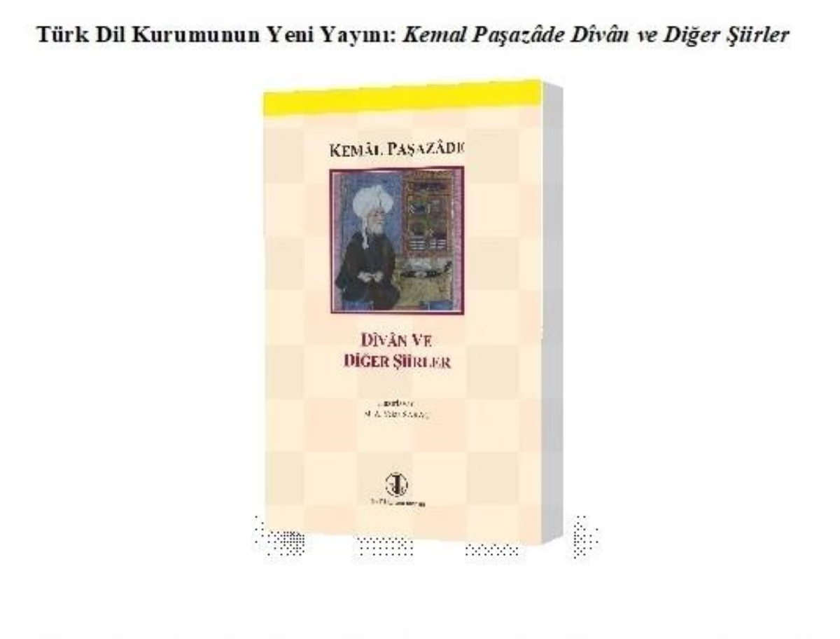Türk Dil Kurumunun yeni yayını: Kemal Paşazade Divan ve Diğer Şiirler