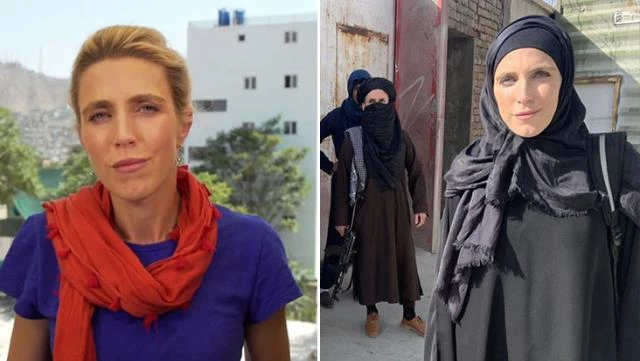 Dünyanın konuştuğu karedeki CNN muhabiri birinci defa konuştu: Taliban'dan evvel de başörtüsü takardım
