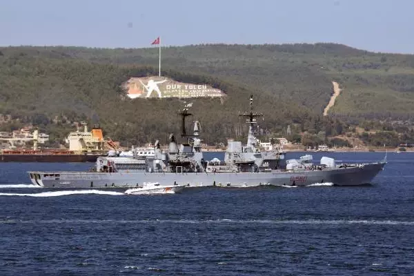 İTALYAN SAVAŞ GEMİSİ, ÇANAKKALE BOĞAZI'NDAN GEÇTİ İTALYAN SAVAŞ GEMİSİ, ÇANAKKALE BOĞAZI'NDAN GEÇTİ