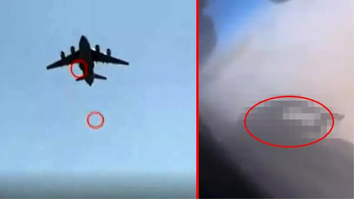 Taliban'dan kaçmak için uçağın tekerine asılan Afgan'ın çırpınışları böyle kaydedildi