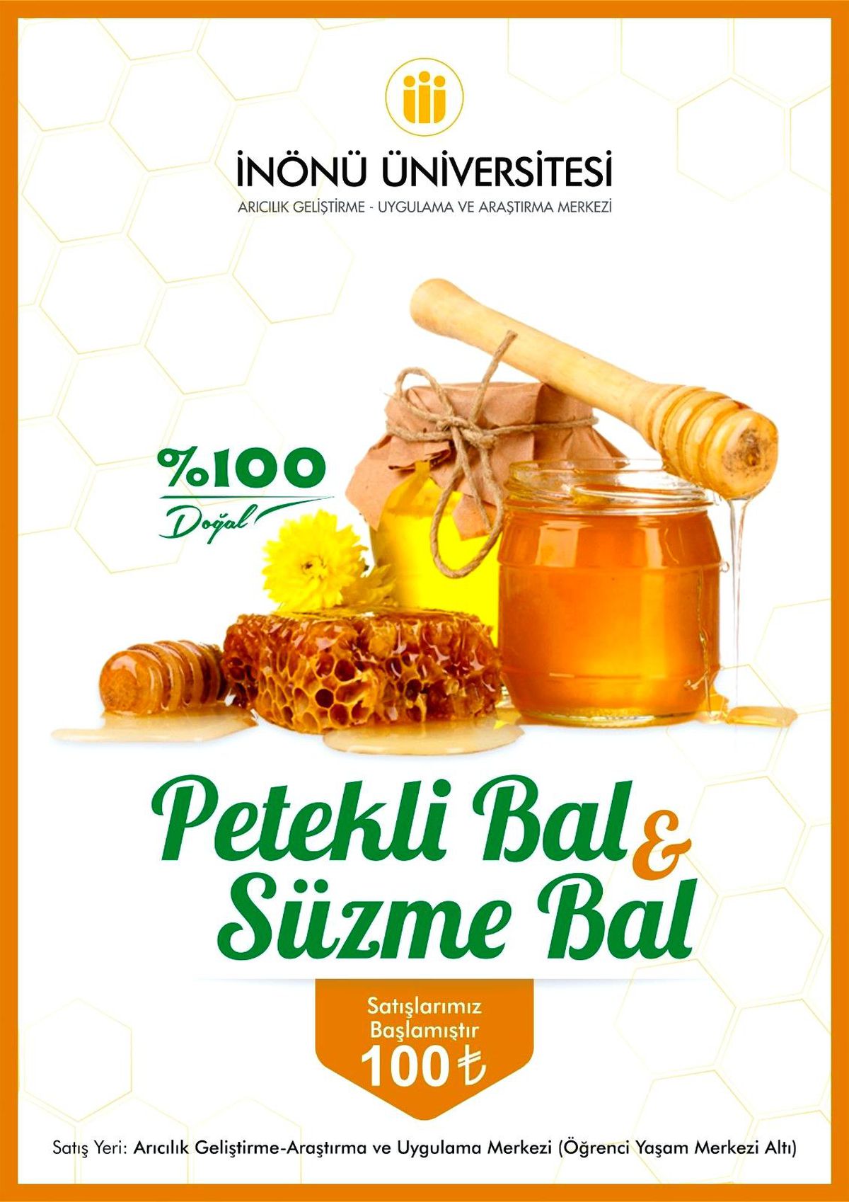 Üniversite, ürettiği balı satışa çıkardı