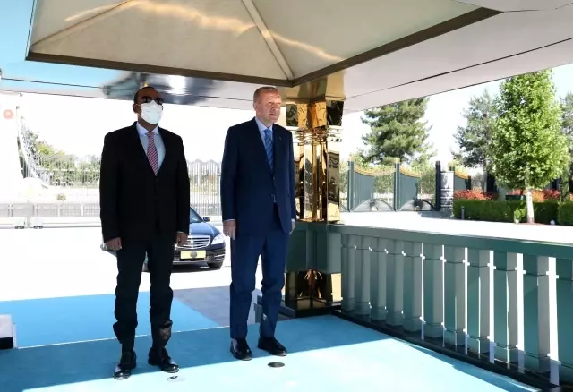 Cumhurbaşkanı Erdoğan, Etiyopya Başbakanı Ahmed'i resmi törenle karşıladı
