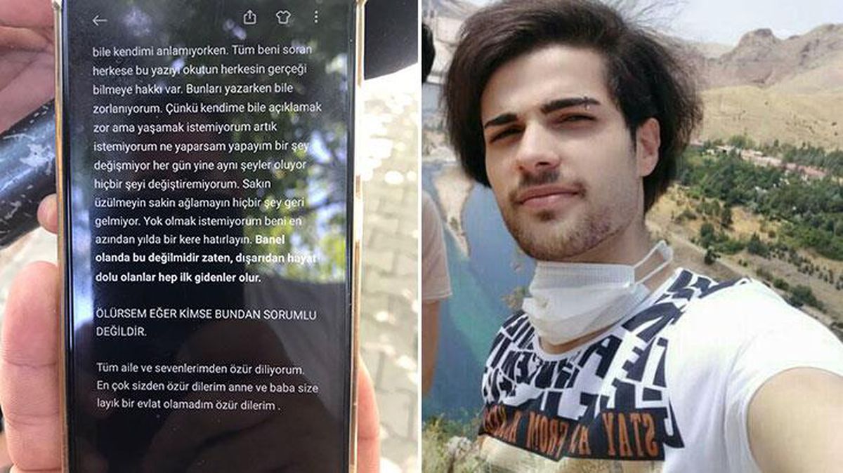 İntihar notu bırakan gencin cansız bedeni ağaca asılı halde bulundu