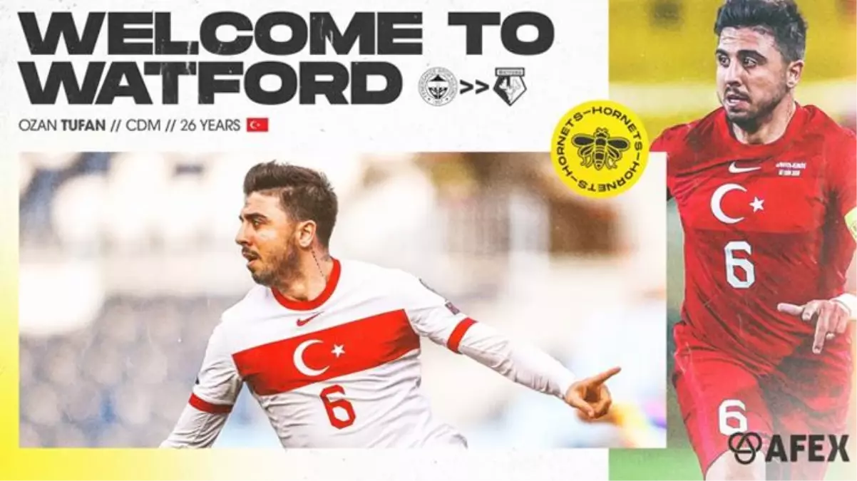İngiliz ekibi Watford, Ozan Tufan'ı kadrosuna kattığı için çok mutlu