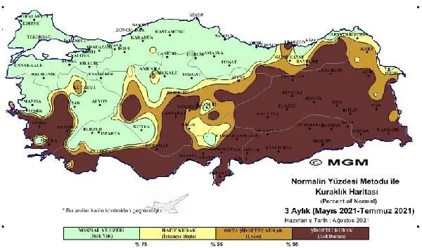 Korkutan haritalar: 'Olağanüstü' ve 'şiddetli kuraklık' yaşanıyor