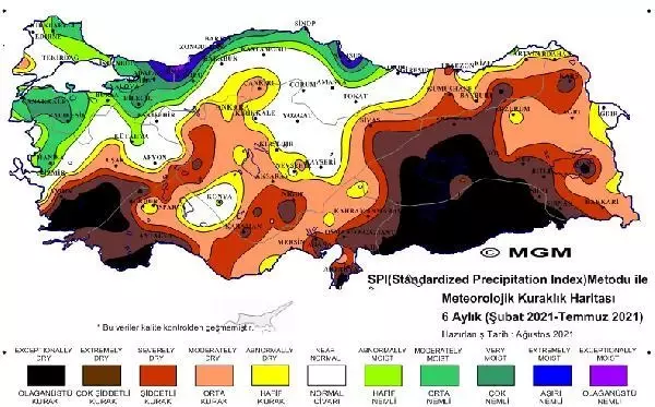 Korkutan haritalar: 'Olağanüstü' ve 'şiddetli kuraklık' yaşanıyor