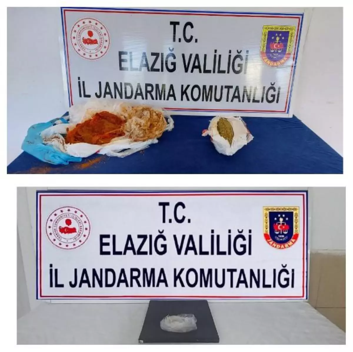 Salça kutusu ve kahve poşetinden esrar çıktı
