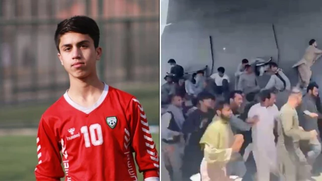 Uçaktan düşen Afgan futbolcu feci formda can verdi