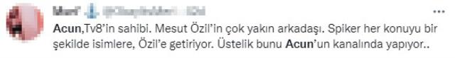 F.Bahçe maçının spikeri Melih Gümüşbıçak, Acun Ilıcalı'nın kanalında Mesut Özil'i eleştirince taraftar çılgına döndü