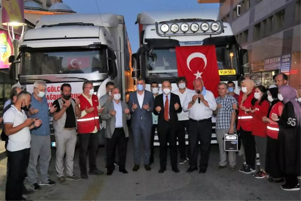 Kocaeli Gölcük'ten Sel Bölgesine 3 Tır Yardım Malzemesi Gönderildi