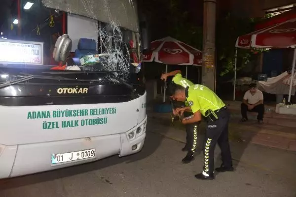 Özel halk otobüsünün çarptığı kişi ağır yaralandı