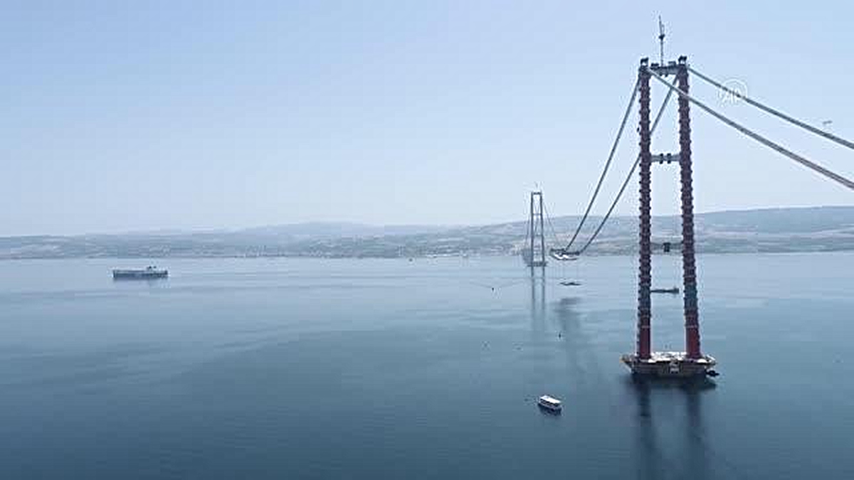 1915 Çanakkale Köprüsü'nde 87 tabliyeden 29'unun montajı tamamlandı - Vimarsana News