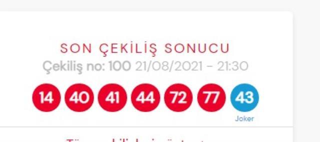 21 Agustos Cilgin Sayisal Loto Sonuclari Aciklandi 21 Agustos Carsamba Cilgin Sayisal Loto Sorgu Ekrani Iste Cilgin Sayisal Loto Sonucu Haberler