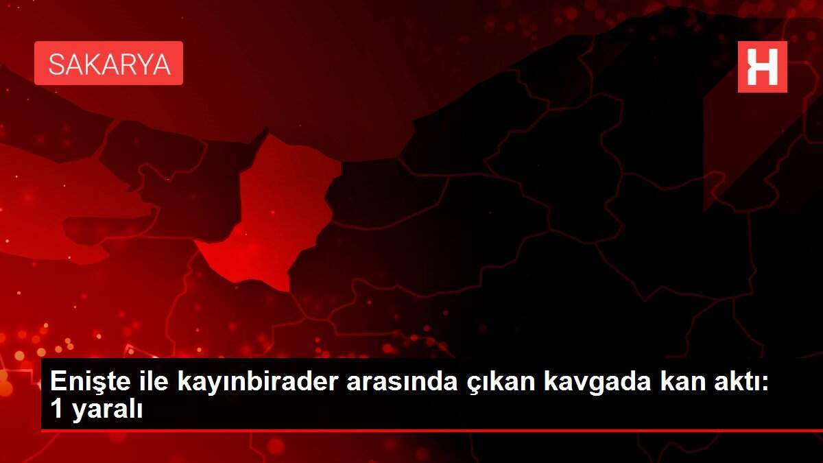 Enişte ile kayınbirader arasında çıkan kavgada kan aktı: 1 yaralı