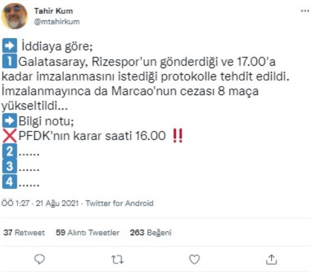 Galatasaray Lideri Burak Elmas, gazeteci Tahir Kum'la atıştı