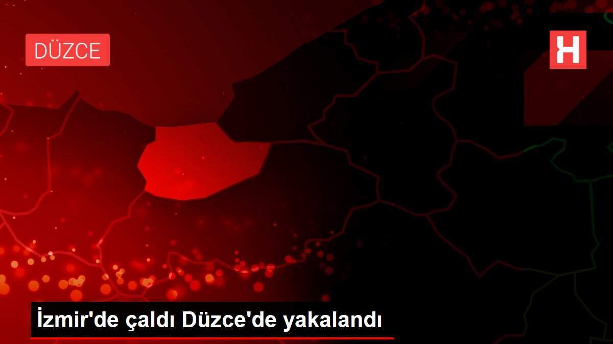 İzmir'de çaldı Düzce'de yakalandı - Vimarsana News