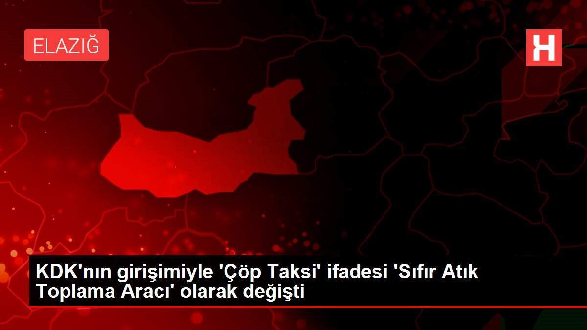 KDK'nın girişimiyle 'Çöp Taksi' ifadesi 'Sıfır Atık Toplama Aracı' olarak değişti - Vimarsana News