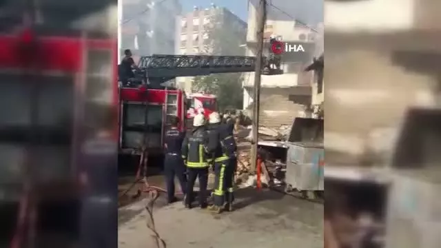Antalya'da gecekondu yangında kullanılamaz hale geldi
