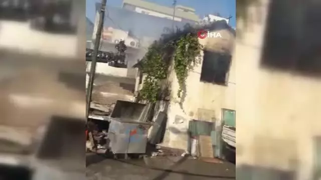 Antalya'da gecekondu yangında kullanılamaz hale geldi
