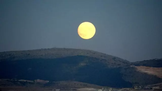 Çorum'da dolunay görsel şölen sundu