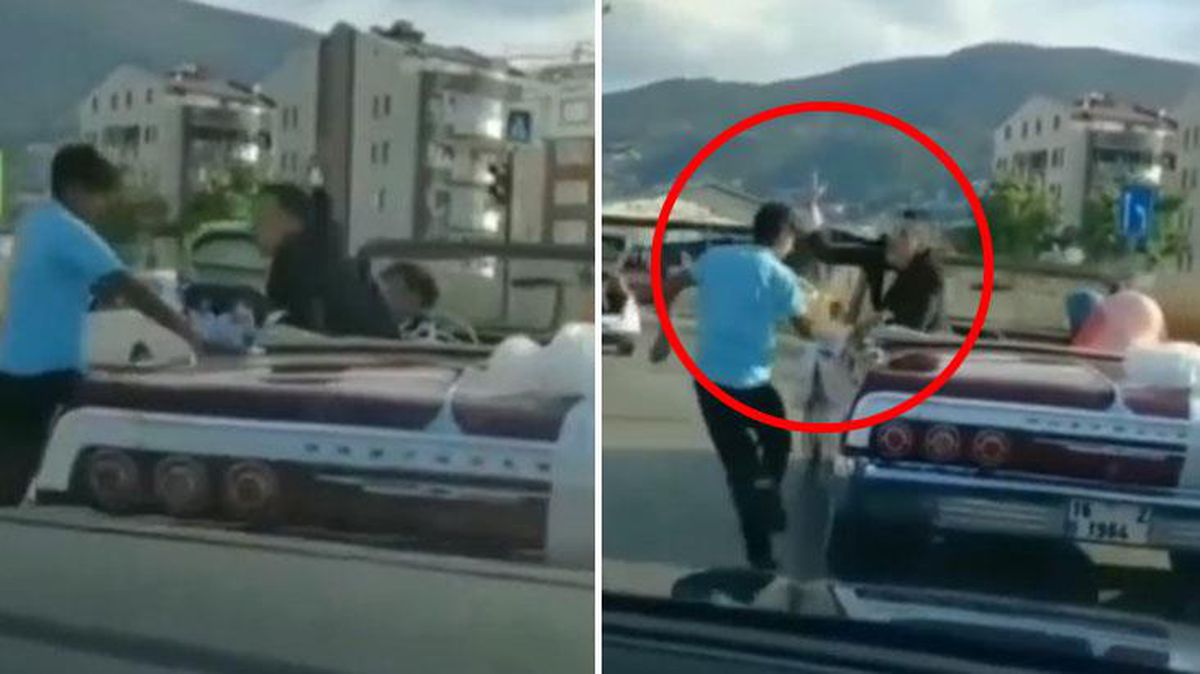 Damat çıldırdı! Üstü açık arabadan, bahşişte ısrar eden çocukların üzerine uçtu