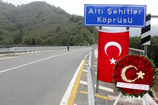 Geçtiğimiz yıl Giresun'da yaşanan selde şehit olan 5'i jandarma 6 kişi anıldı