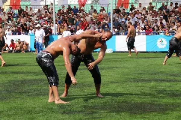 PAMUKKALE YAĞLI GÜREŞLERİ'NDE ALTIN KEMER ALİ GÜRBÜZ'ÜN OLDU