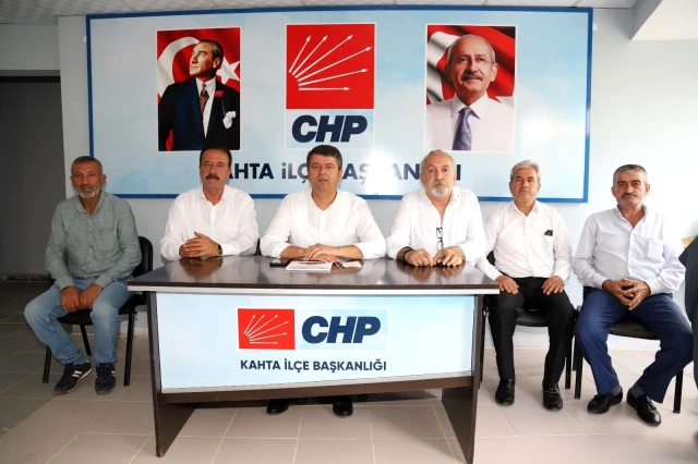 CHP Kahta İlçe Başkanı Celayer basın toplantısı düzenledi