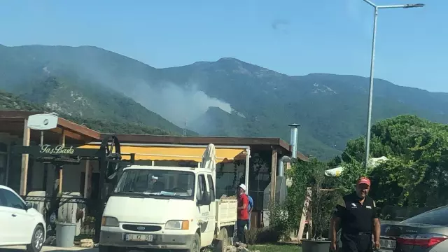 BALIKESİR - Kazdağları'nda çıkan orman yangınlarına havadan ve karadan müdahale ediliyor (12)