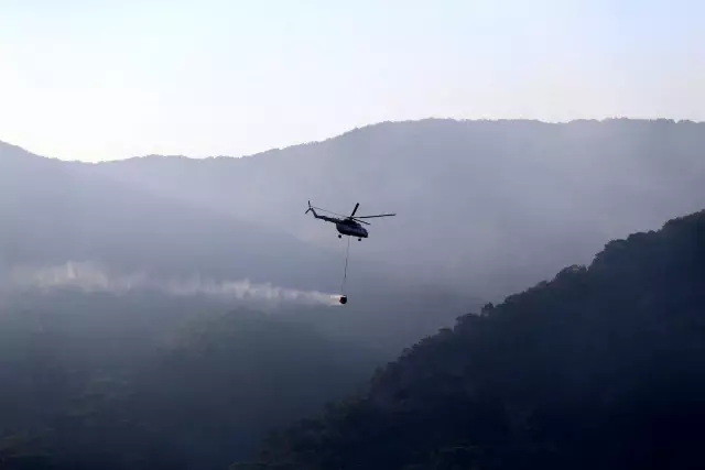 Kazdağları'ndaki yangına 29 helikopter 4 uçakla müdahale sürüyor