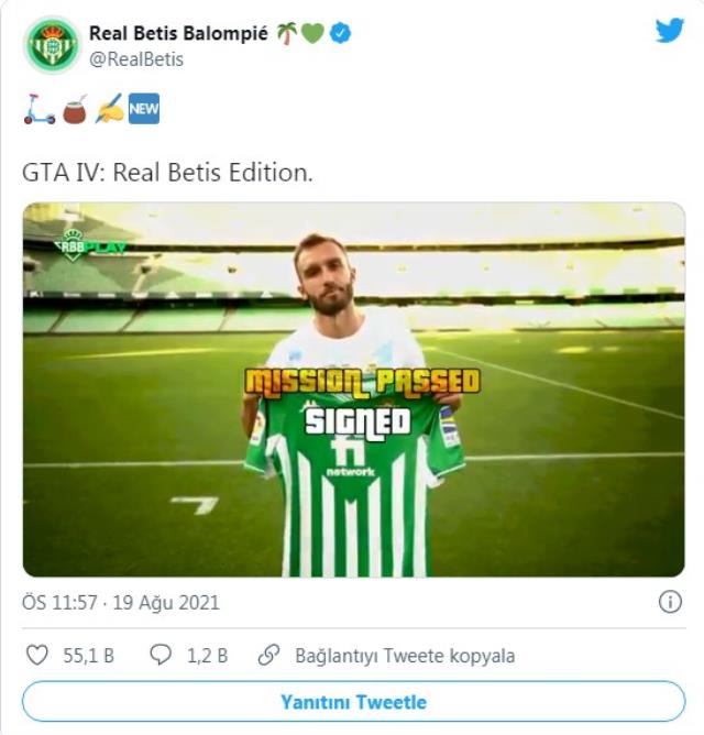 Real Betis, yeni transferini GTA parodisi ile duyurdu