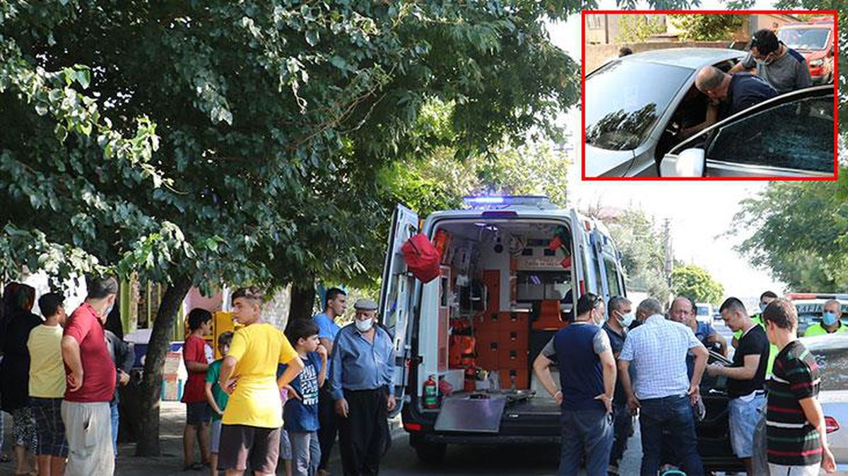 Yolun ortasındaki aracın camına bakan mahalleli hemen otomobile koştu: 1 saat içeride uyumuş