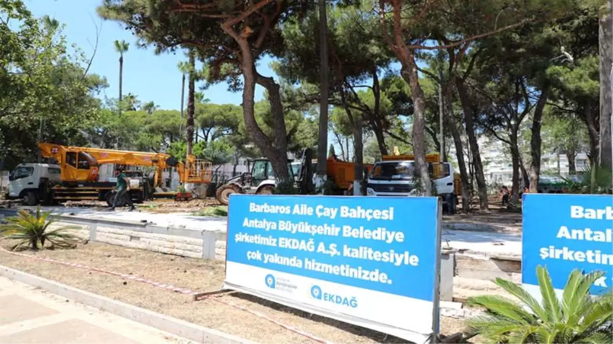 Büyükşehir Belediyesi Barbaros Aile Çay Bahçesi'ni yeniliyor