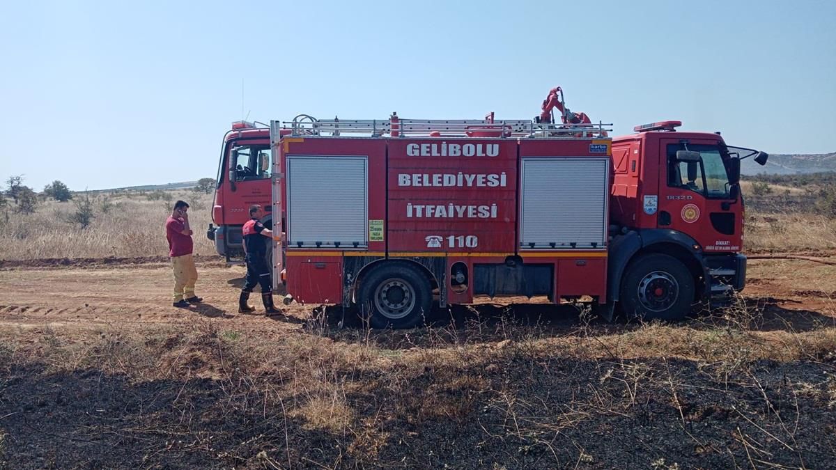 Son dakika: Çanakkale'de ormanlık alanda çıkan yangın söndürüldü