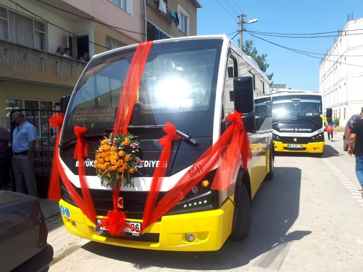 Halk otobüsü gelin arabası oldu