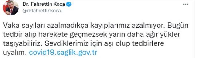 Son Dakika: Türkiye'de 24 Ağustos günü koronavirüs nedeniyle 230 kişi vefat etti, 19 bin 191 yeni vaka tespit edildi