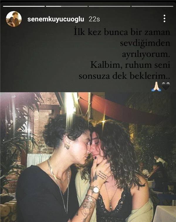 Kız arkadaşıyla samimi pozlarını paylaşan Senem Kuyucuoğlu'ndan aşk dolu kelamlar