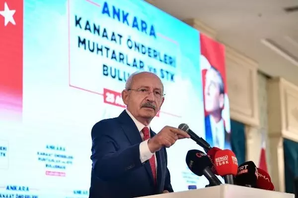 CHP Genel Başkanı Kemal Kılıçdaroğlu, muhtarlar, STK temsilcileri ve kanaat önderleri buluşmasına katıldı