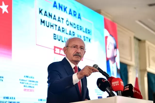 CHP Genel Başkanı Kemal Kılıçdaroğlu, muhtarlar, STK temsilcileri ve kanaat önderleri buluşmasına katıldı