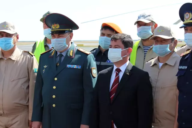 Muğla'daki orman yangınlarıyla mücadele eden Kazakistan ekibi ülkesine ulaştı