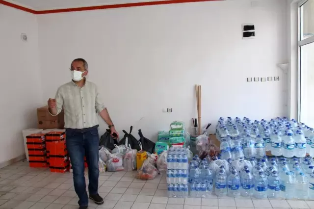 Tosya Kaymakamlığından afet bölgesine yardım