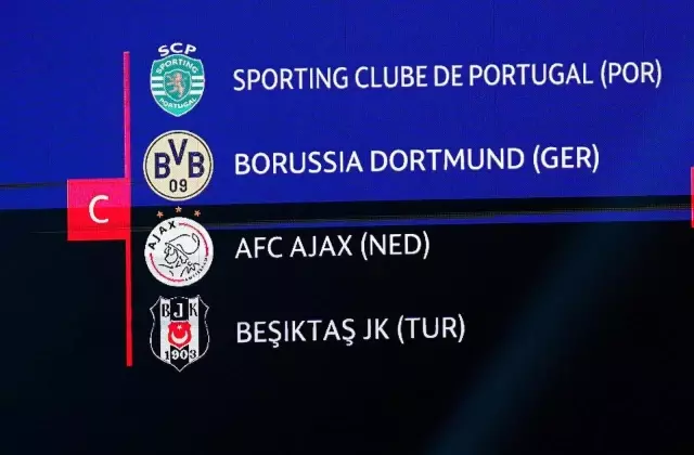 Beşiktaş'ın UEFA Şampiyonlar Ligi'ndeki rakipleri belli oldu