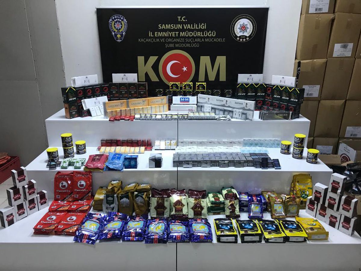 Samsun'da sigara kaçakçılığı yaptığı iddia edilen kişi yakalandı