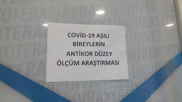Trabzon'da, Covid-19 aşısı olanlarda antikor seviyesi araştırılıyor