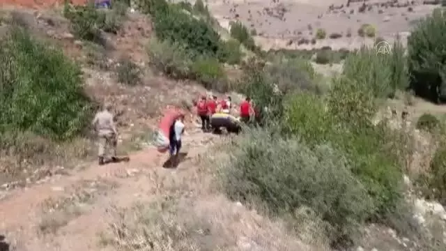 Kayalıklarda mahsur kalan keçileri JAK ve AFAD ekipleri kurtardı