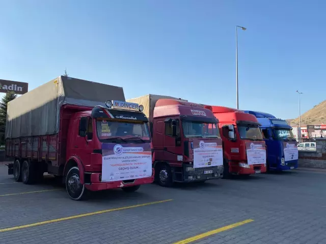 Kayseri Sanayi Odası'ndan Antalya'ya yardım