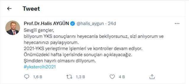 Son Dakika: ÖSYM Başkanı Aygün'den YKS açıklaması! YKS ne zaman açıklanacak? Son Dakika: ÖSYM Başkanı Aygün'den YKS açıklaması! YKS ne zaman açıklanacak?