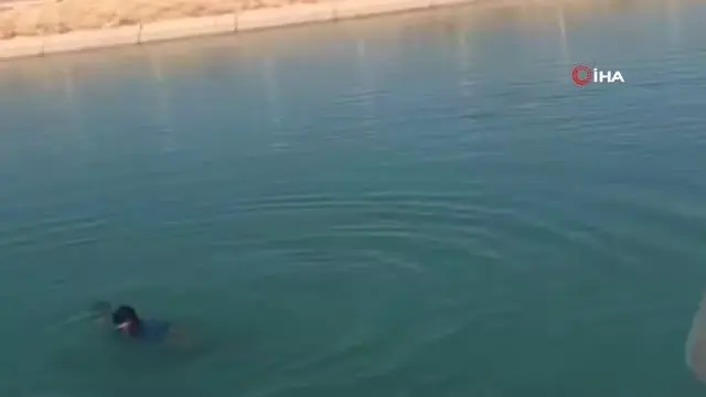 Boğulmak üzere olan genci itfaiye ekipleri böyle kurtardı